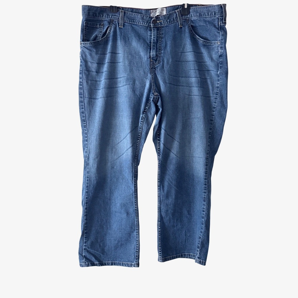 Levi Strauss Signature Womens 24W Short Bootcut Jeans Blue Stretch Denim